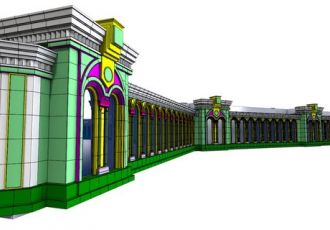 Главный Храм Вооруженных сил Дорога памяти фасад стеклокомпозит